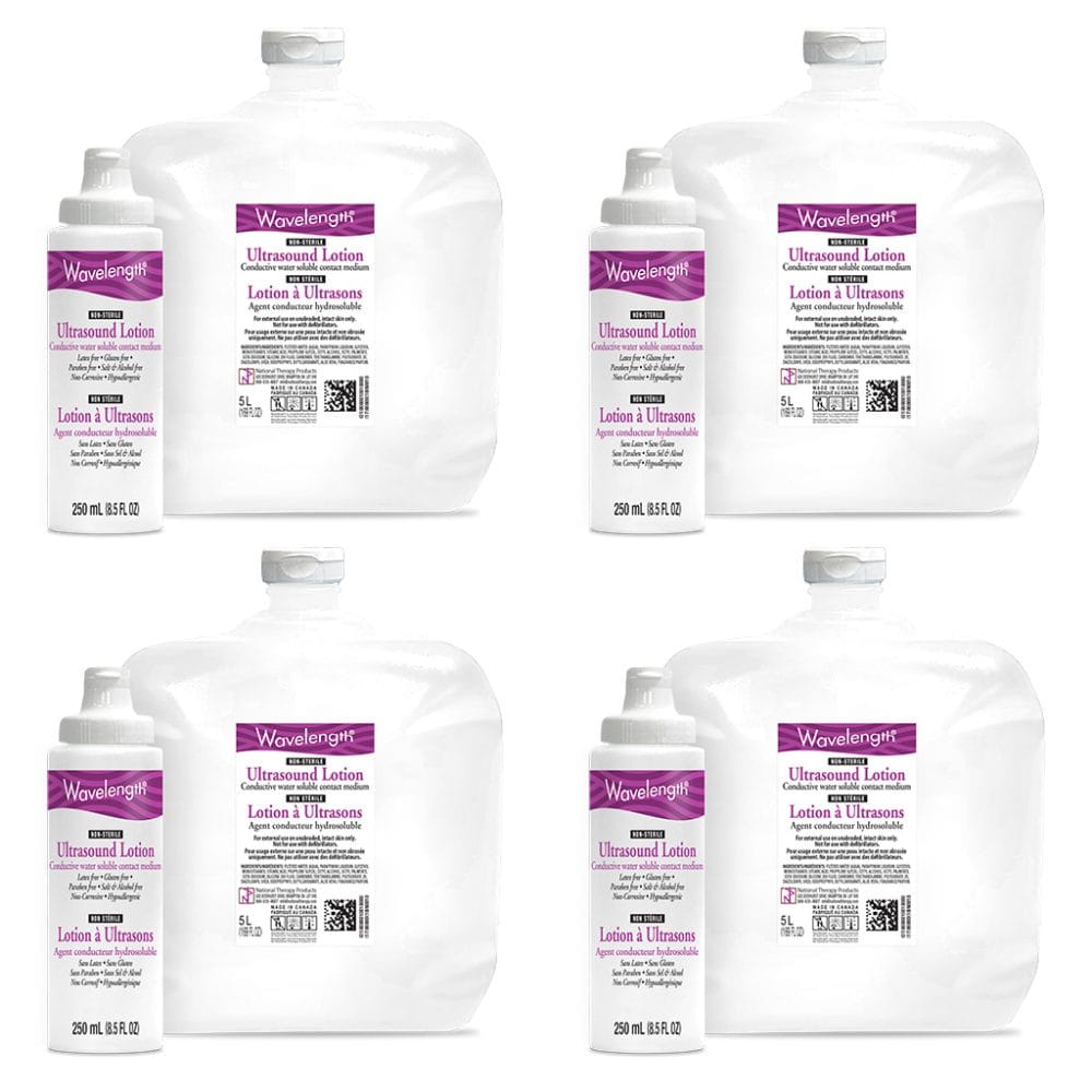 5L Wavelength Ultrasound Lotion jug plus refill bottle