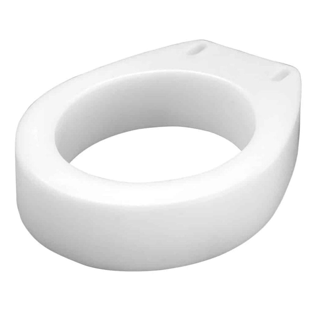 Carex Toilet Seat Elevator for round toilets, 3.5 inch height riser, white