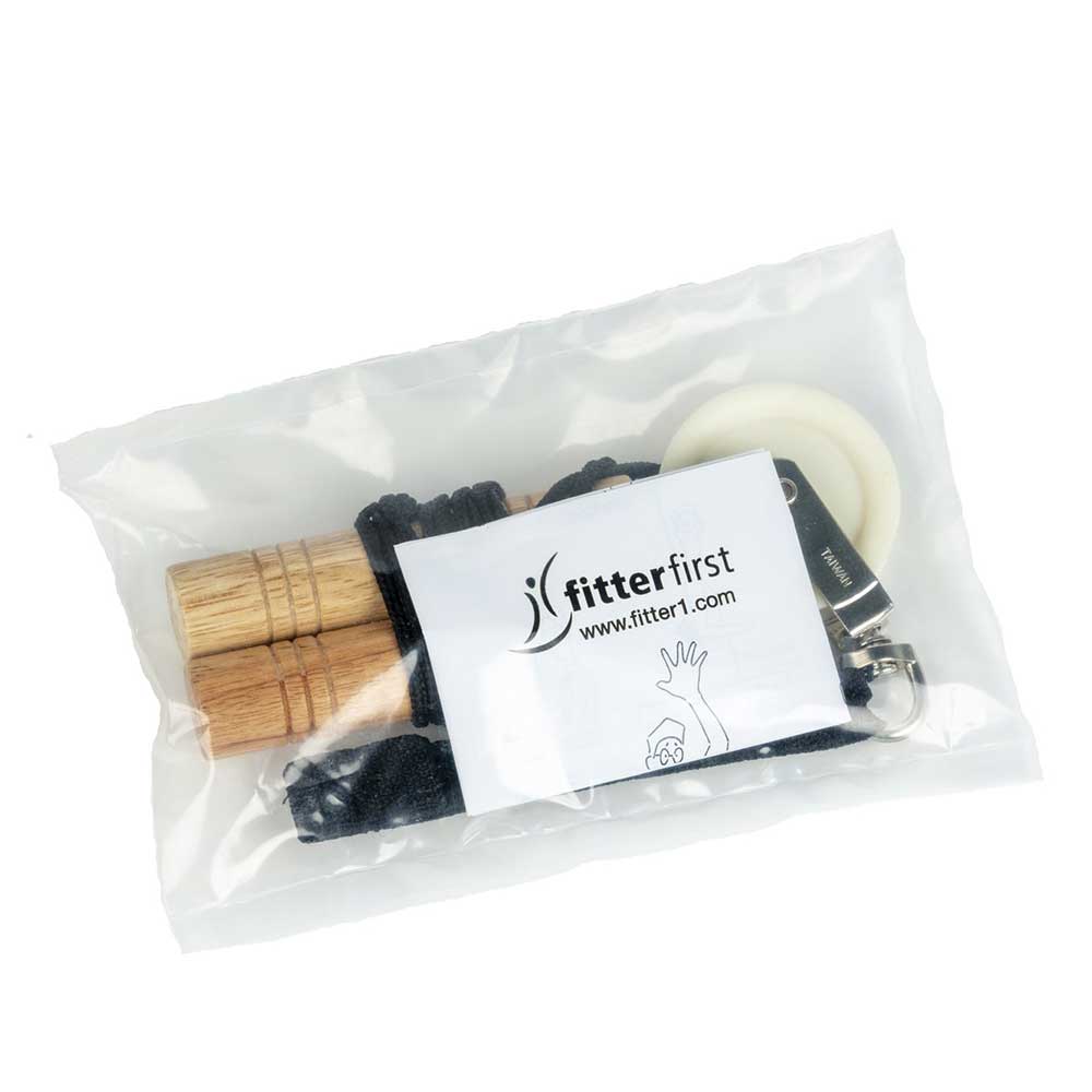 Fitterfirst Shoulder Pulley with wooden handles and door hook setup