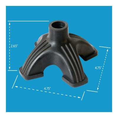 Carex Self Standing Walking Cane Tip size guide