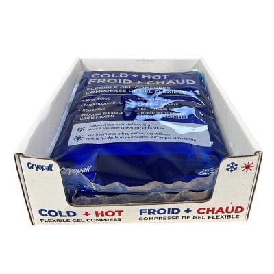 Cryopak Flexible Gel Compress case pack – made in Canada hot/cold therapy packs