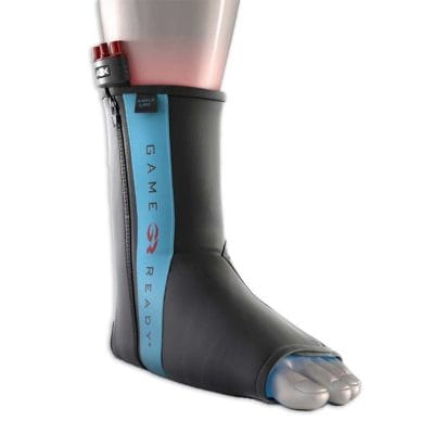 Anatomical ankle wrap for Game Ready GR Pro 2.1 system