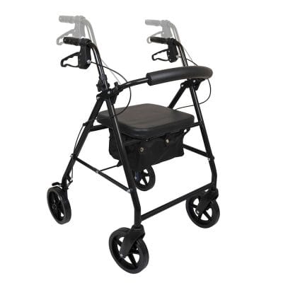 ProBasics Deluxe Rollator RLA8 in Black front view