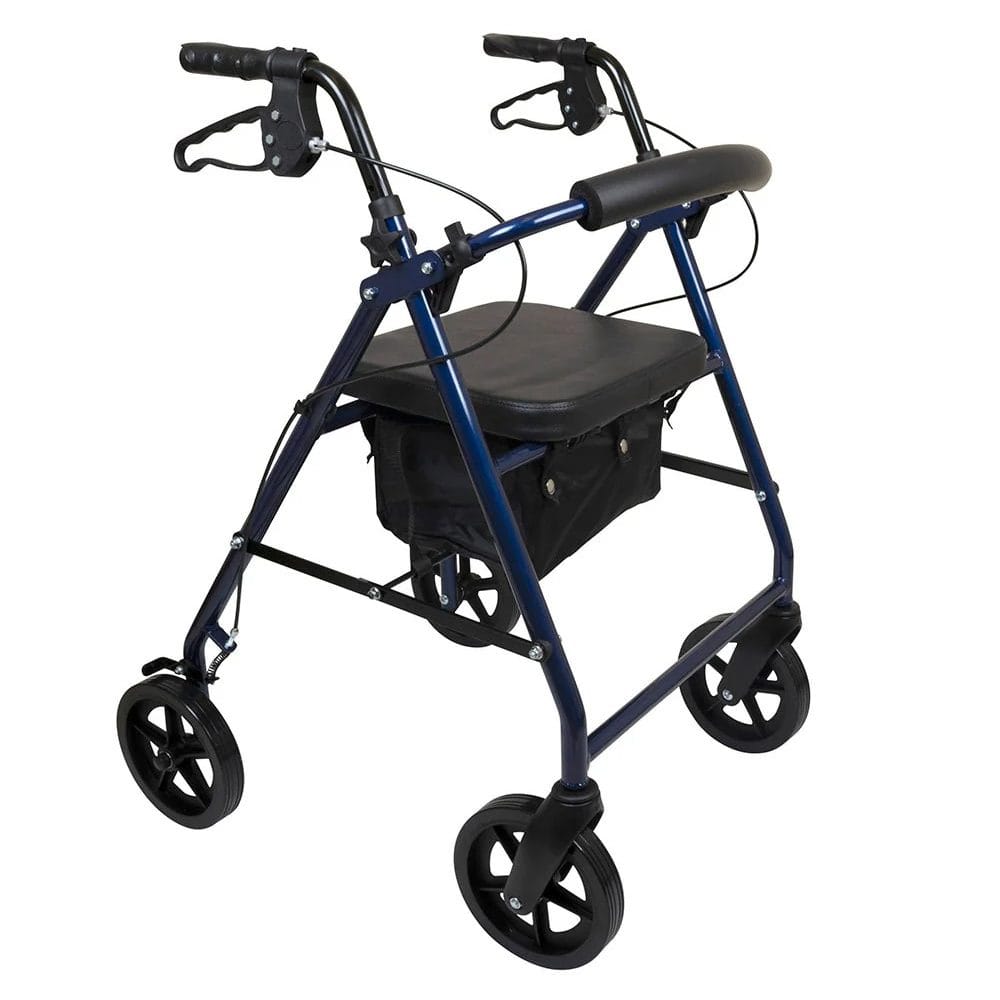 ProBasics Deluxe Rollator RLA8 in Blue front angle