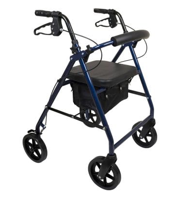 ProBasics Deluxe Rollator RLA8 in Blue front angle