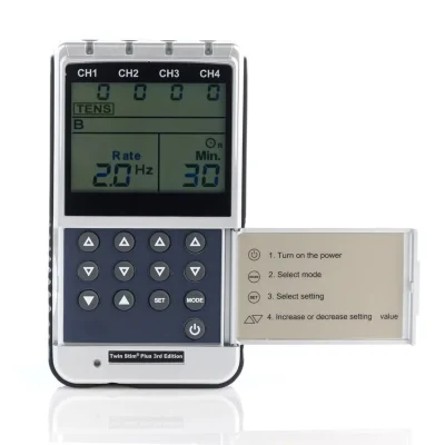 Richmar Twin Stim Plus 3rd Edition DS5402 with lid open, showing buttons and mode controls