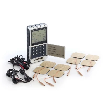Richmar Twin Stim Plus 3rd Edition DS5402 with lead wires and two sets of 2×2 inch electrode pads