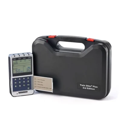 Richmar Twin Stim Plus 3rd Edition DS5402 electrotherapy unit with carrying case
