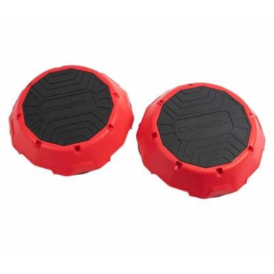 Two CoreFX aerobic step risers displayed separately on a white background