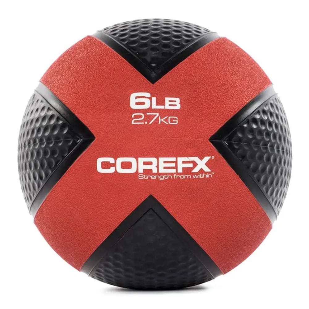 CoreFX medicine ball on white background showing textured surface