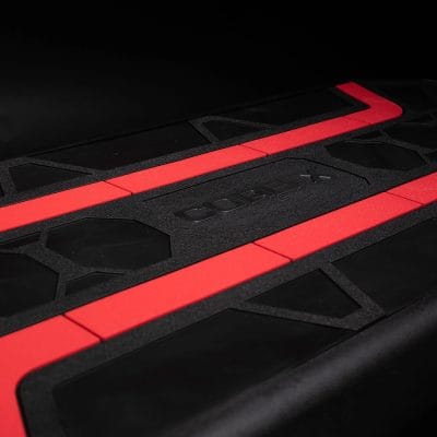 CoreFX adjustable aerobic step with stacked risers for higher intensity