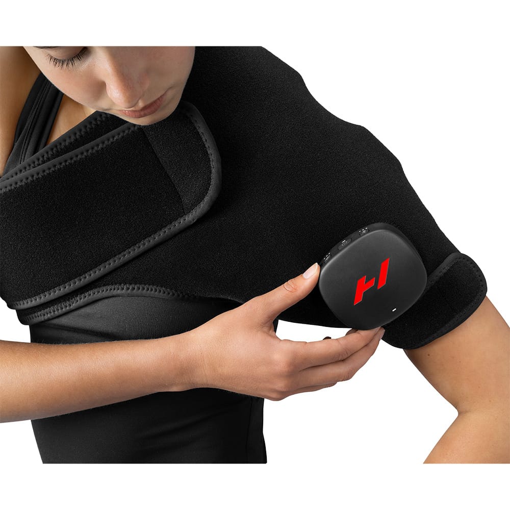 Hyperice Venom 2 Shoulder heat and vibration wrap for left or right shoulder