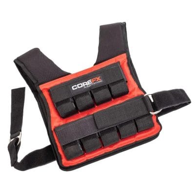 CoreFX Pro weighted vest displayed on white background
