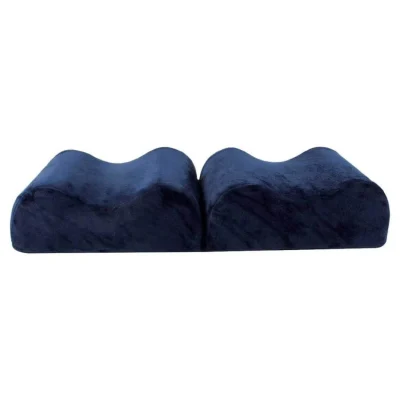 Relaxus Sciatica & Knee Tech Pillow opened flat to support both knees for hip and spine alignment