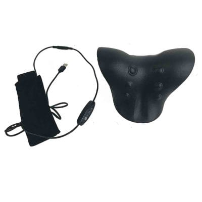 Heated neck stretcher with USB power cable included