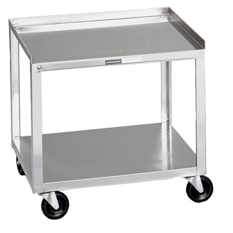 Chattanooga stainless steel 2-shelf clinic cart designed for SS, E-2, and E-1 heating units