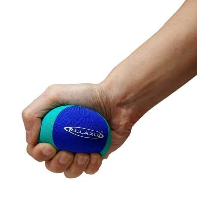 TheraGel Stress Ball used during hand rehabilitation exercises
