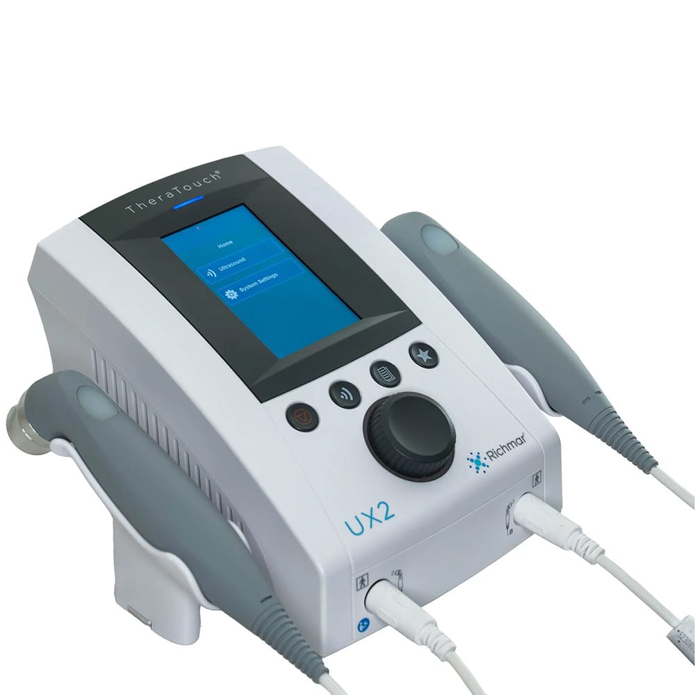 Ultrasound sound heads included with Richmar TheraTouch UX2 system