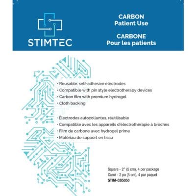 StimTec carbon electrodes for TENS EMS IFC therapy