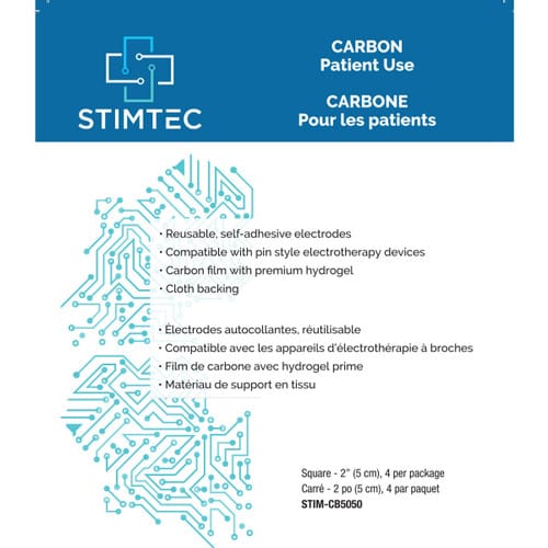 StimTec carbon electrodes for TENS EMS IFC therapy