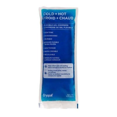 Cryopak Flexible Gel Compress Cold + Hot Pack - 4.25 x 11 in