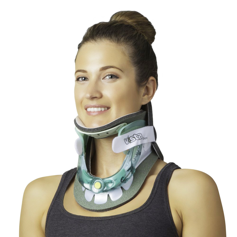 Patient wearing Aspen Vista Collar side view