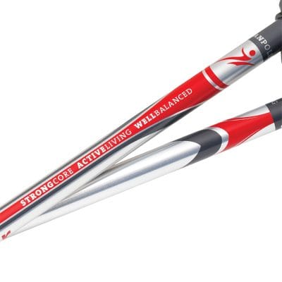 ACTIVATOR rehab walking poles silver grey red designed for balance and mobility support
