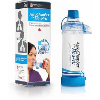 AEROCHAMBER PLUS FLOW-VU Chamber with Mouthpiece by Trudell Medical