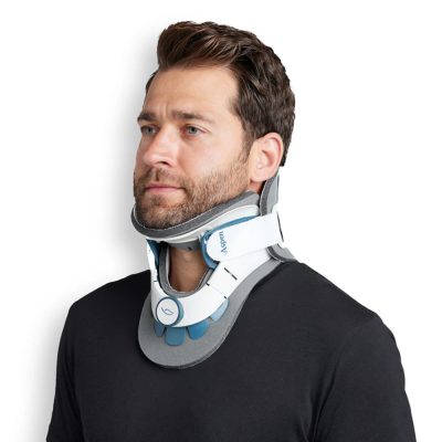 Patient wearing Aspen VRTX Cervical Collar side view