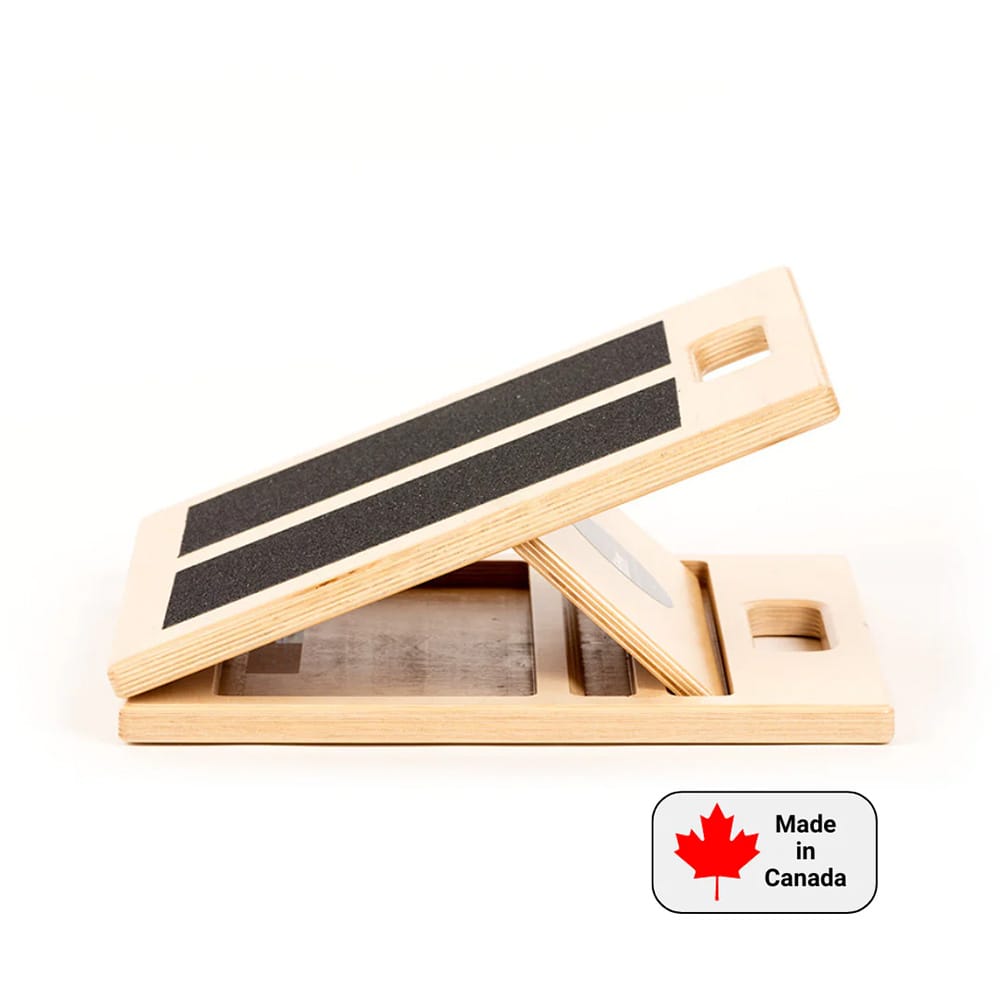 Fitterfirst 12 inch adjustable slant board side view showing incline design