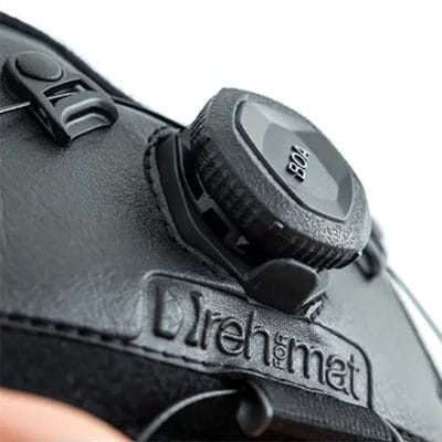 Close-up of BOA dial system on the Infracare Pero brace for foot drop