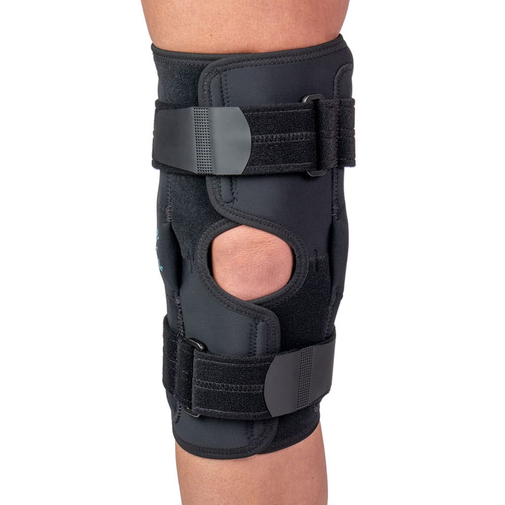 MedSpec Gripper 3 hinged knee brace providing medial and lateral ligament support