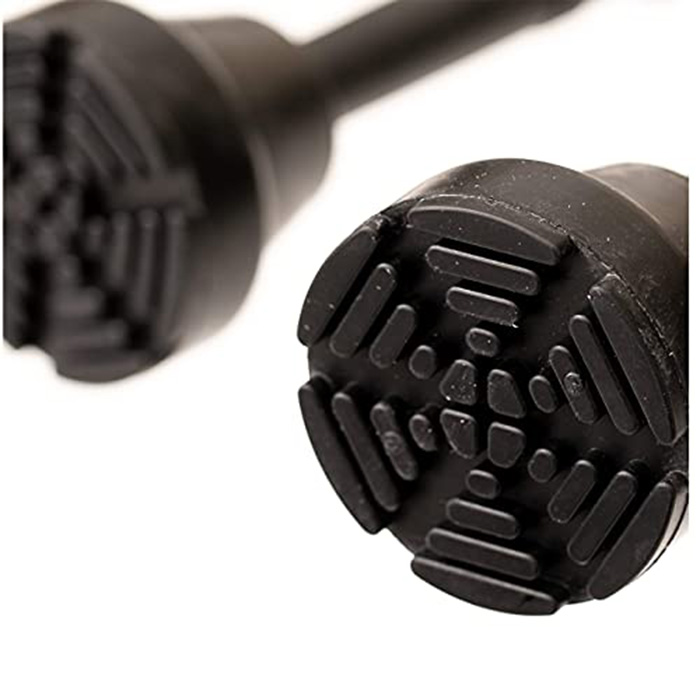 Bell-shaped rubber replacement tips for Urban Poling Activator poles