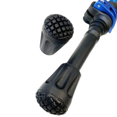 Urban Poling trekking tips attached to walking poles for uneven terrain