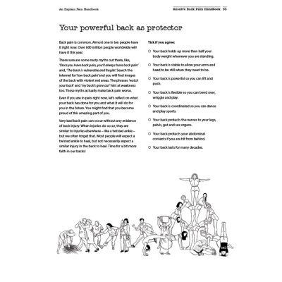 Resolve Back Pain Handbook showing practical back pain recovery content